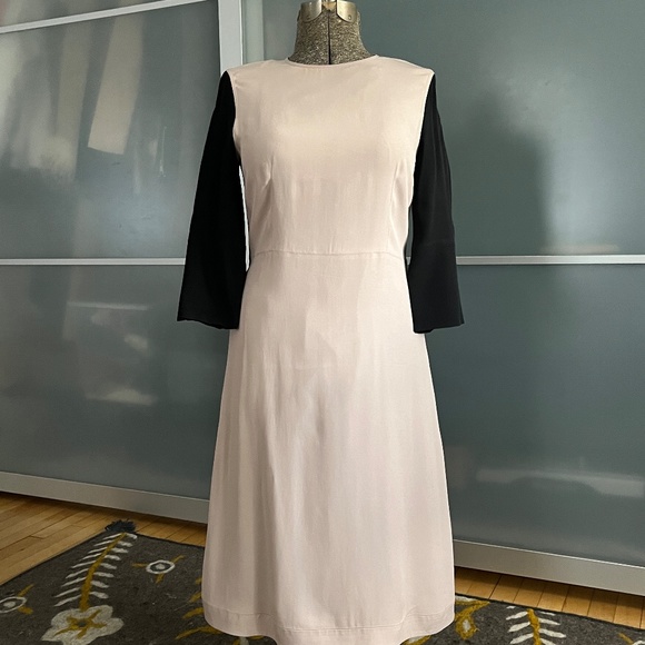 Marni Black and Light Pink Color Blocked Cocktail Dress – IT42/US 6 - Picture 2 of 16